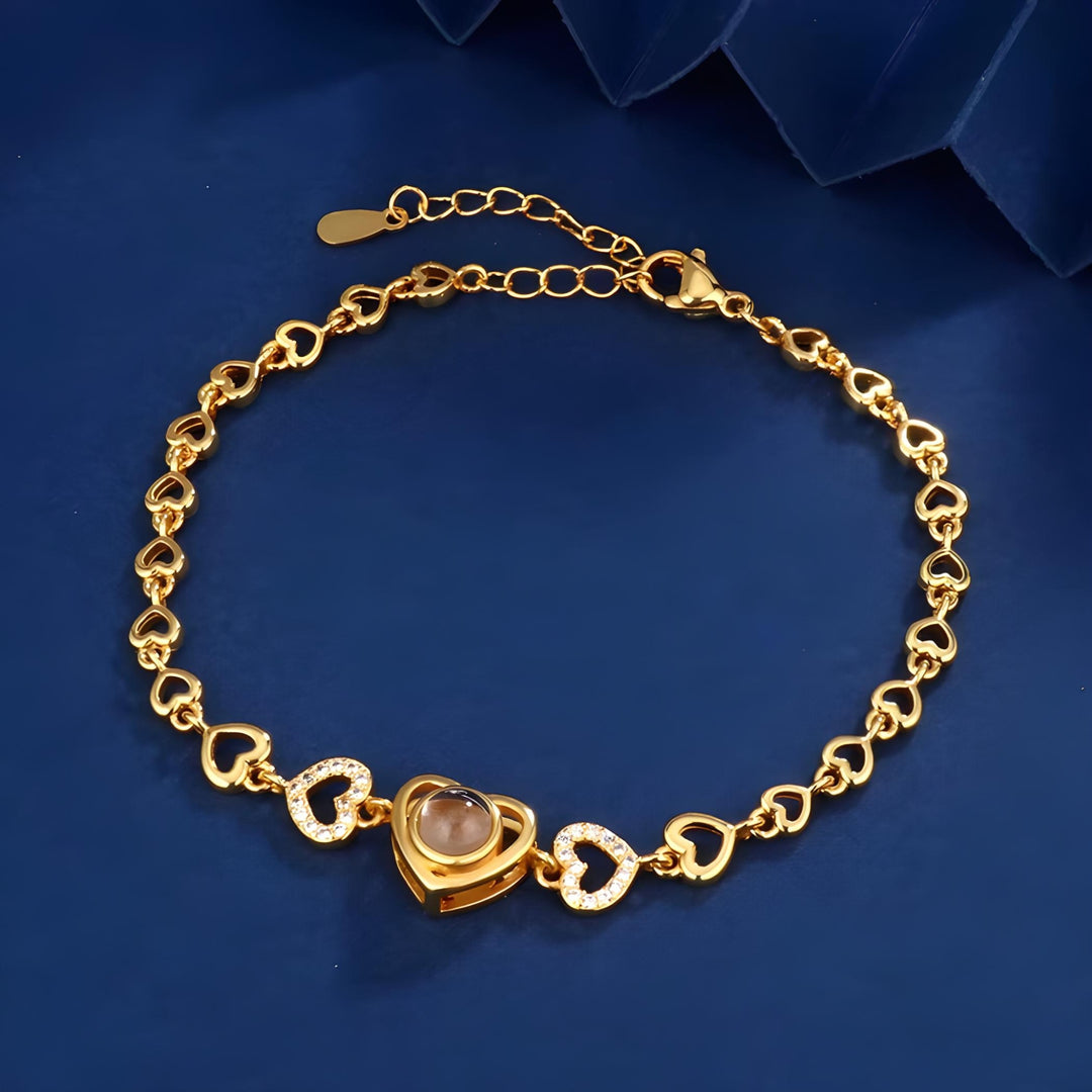 Pulseira Personalizada com Projeção de Foto - Joia com Significado
