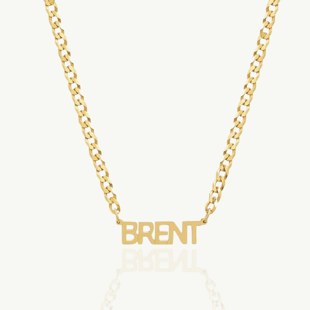 Colar Personalizado com Nome Banhado a Ouro 18K