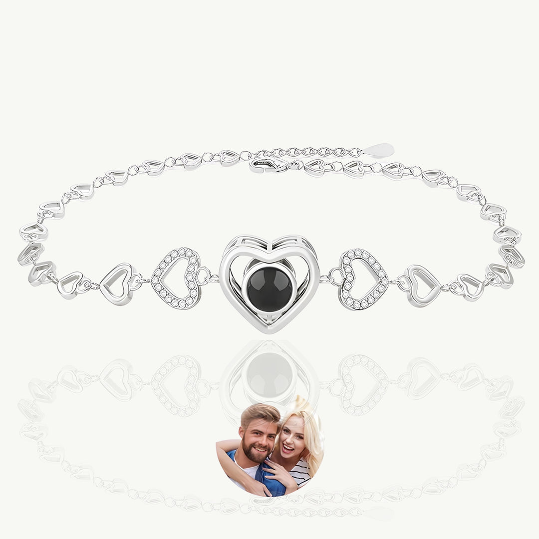 Pulseira Personalizada com Projeção de Foto - Joia com Significado