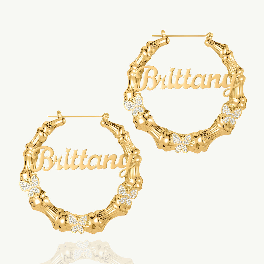 Brincos Personalizados com Nome Banhados a Ouro 18k