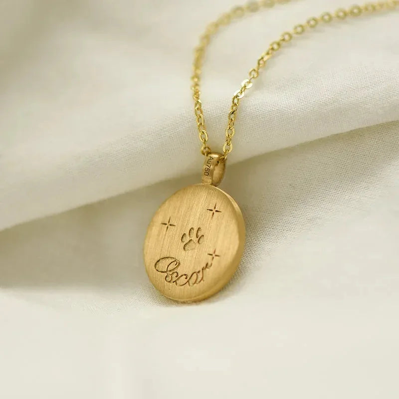 Colar de esmalte personalizado gato memorial colar gato esmalte jóias pet memorial gato presente para sua perda de animal de estimação jóias artesanais