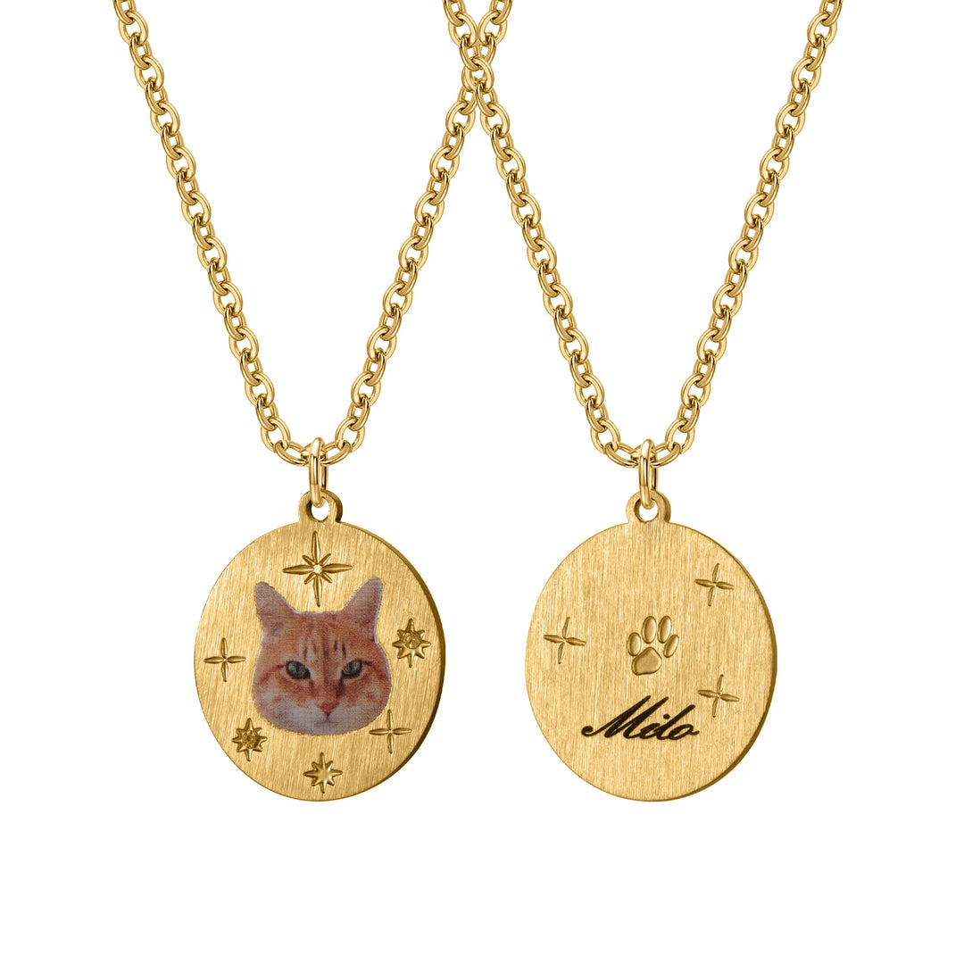 Colar de esmalte personalizado gato memorial colar gato esmalte jóias pet memorial gato presente para sua perda de animal de estimação jóias artesanais