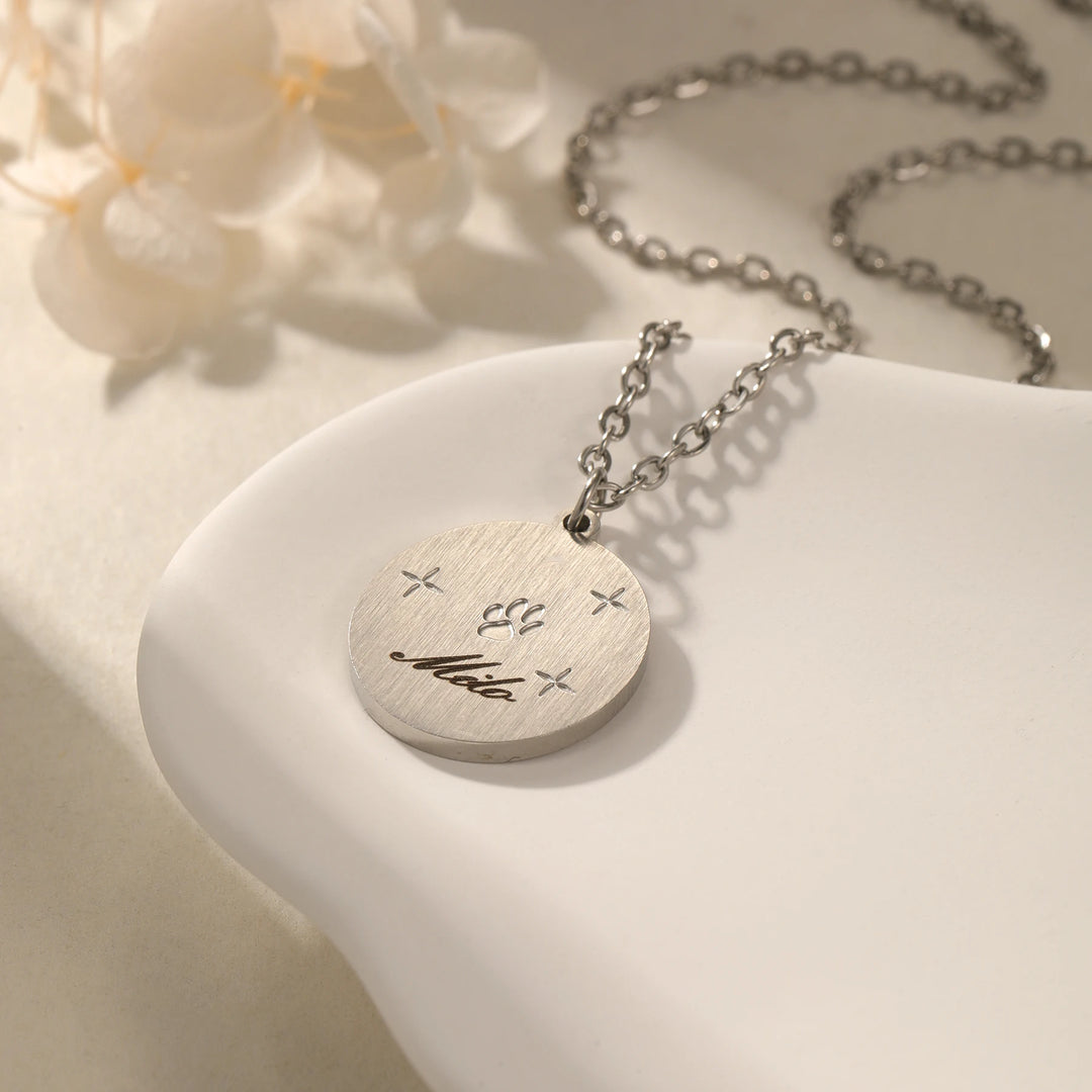 Colar de esmalte personalizado gato memorial colar gato esmalte jóias pet memorial gato presente para sua perda de animal de estimação jóias artesanais