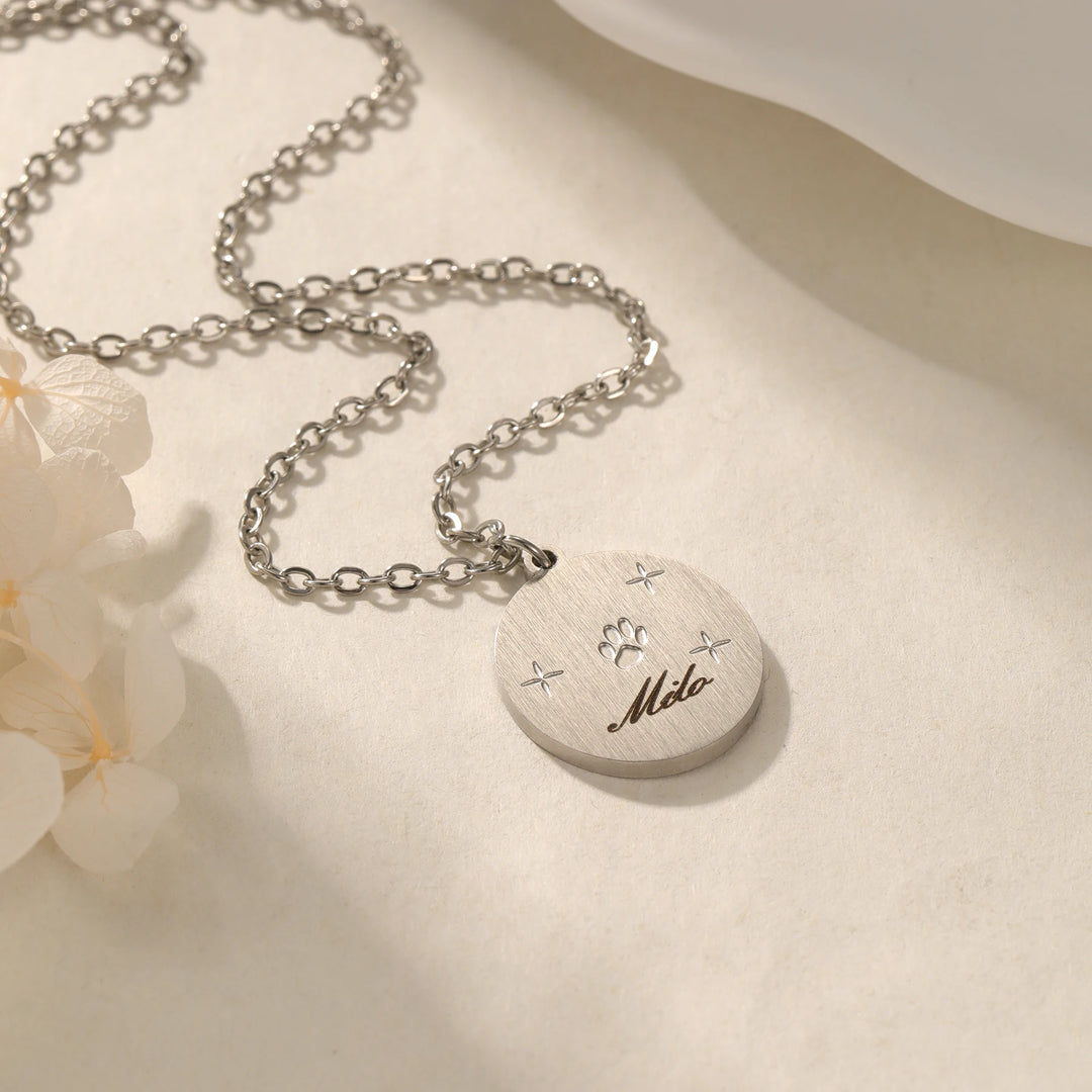 Colar de esmalte personalizado gato memorial colar gato esmalte jóias pet memorial gato presente para sua perda de animal de estimação jóias artesanais