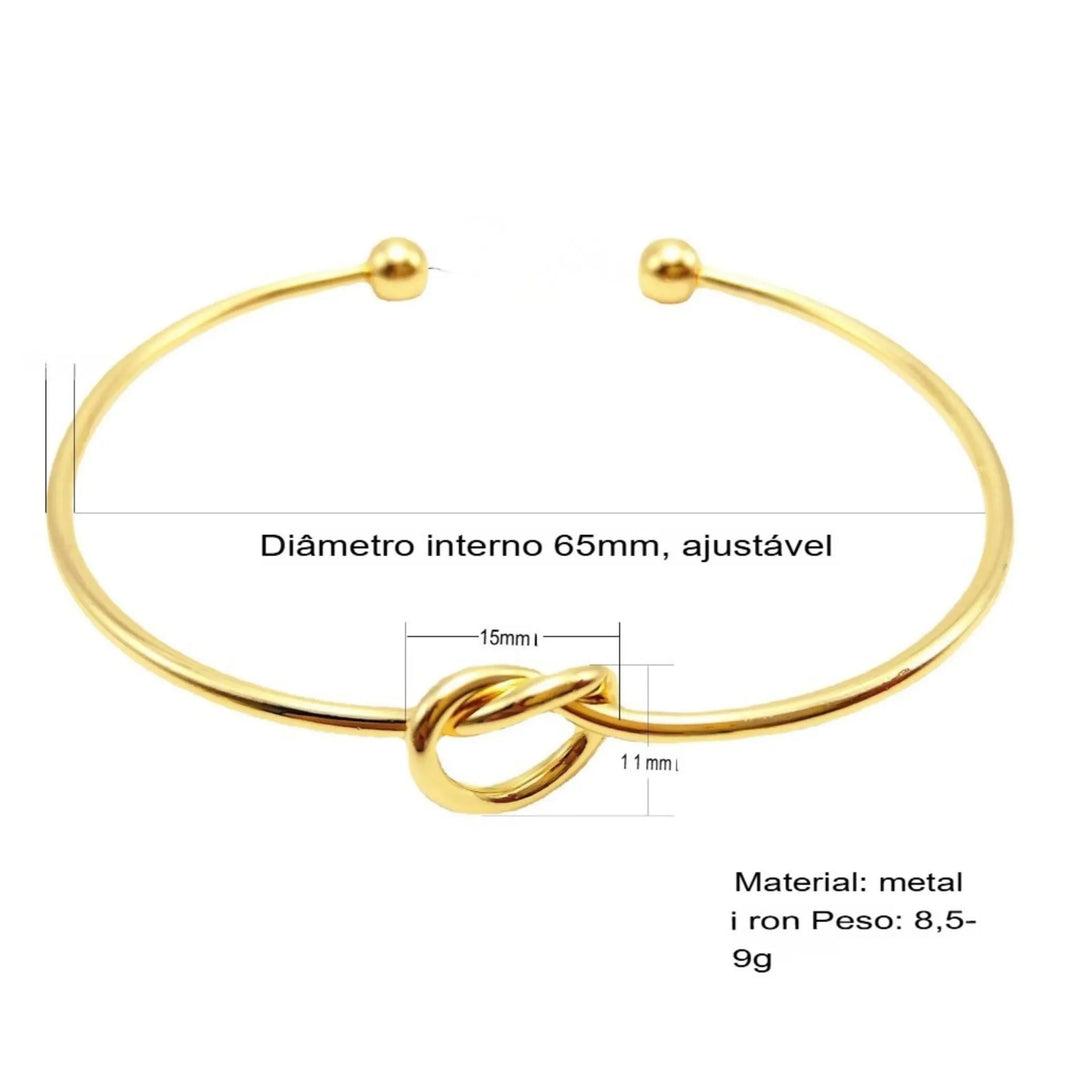 Pulseira Feminina Trançada Vintage Em Aço Inoxidável