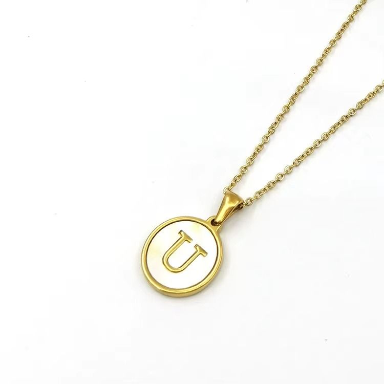 Colar Feminino Duo Iniciais Personalizado em Aço Inoxidável