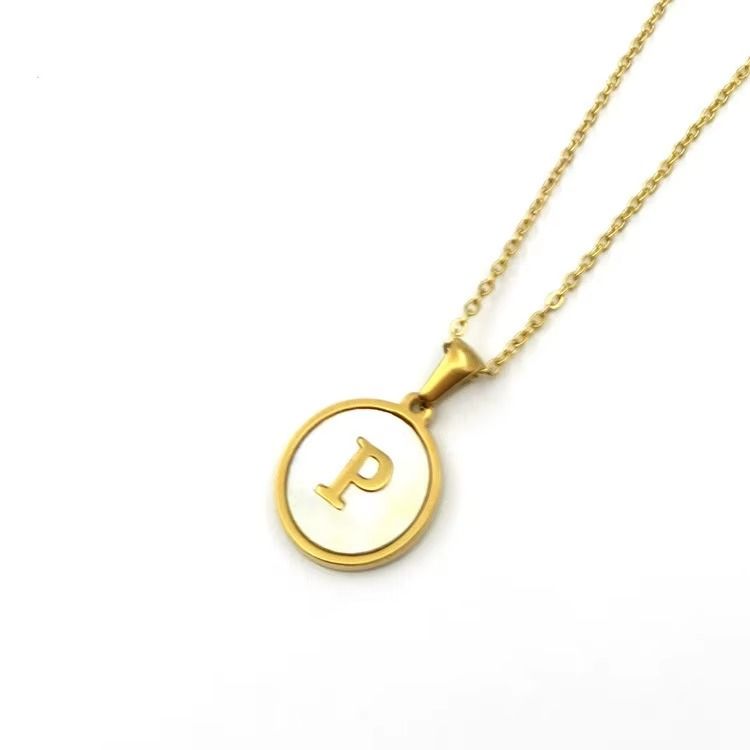 Colar Feminino Duo Iniciais Personalizado em Aço Inoxidável