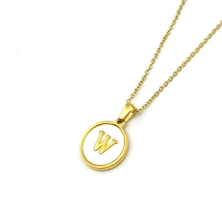 Colar Feminino Duo Iniciais Personalizado em Aço Inoxidável