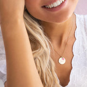 Colar com nome personalizado para mulheres, pingentes Birthstone, joias empilháveis, presente de aniversário, mamãe, esposa, filha, amigos