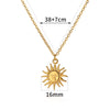 Colar Sol Arcano Aço Inoxidável com Corrente Delicada
