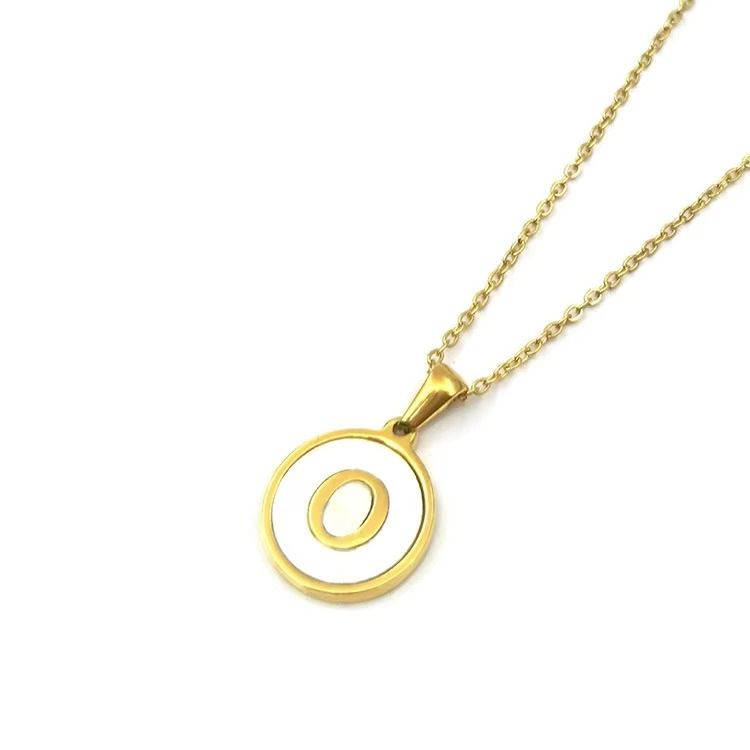 Colar Feminino Duo Iniciais Personalizado em Aço Inoxidável