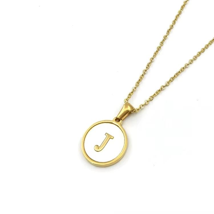 Colar Feminino Duo Iniciais Personalizado em Aço Inoxidável