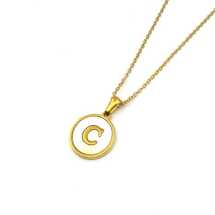 Colar Feminino Duo Iniciais Personalizado em Aço Inoxidável