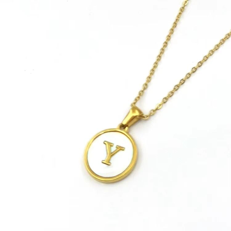Colar Feminino Duo Iniciais Personalizado em Aço Inoxidável