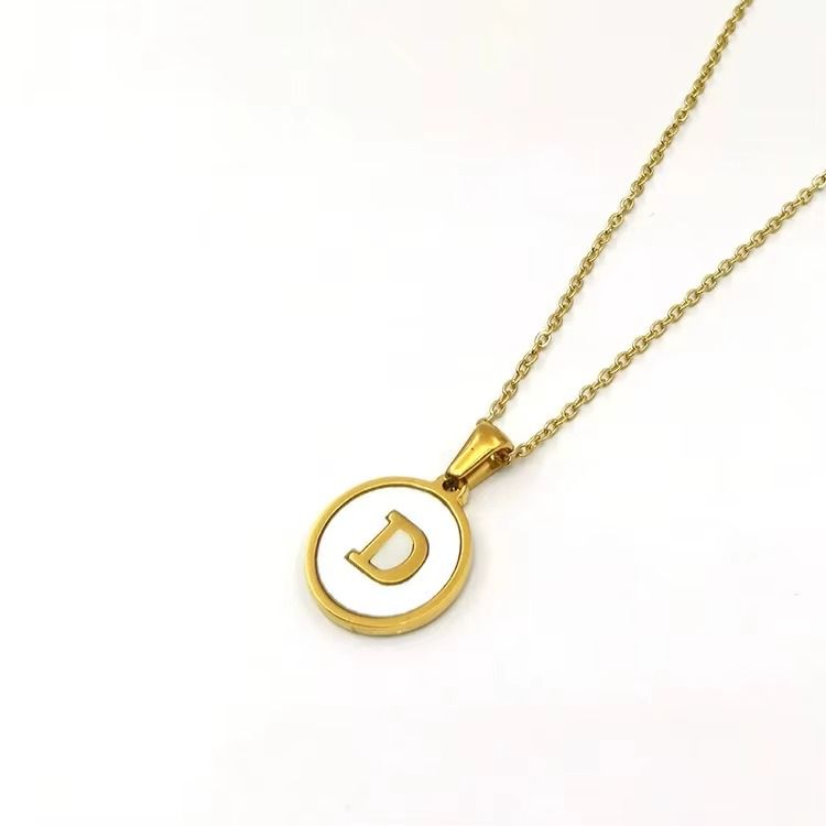 Colar Feminino Duo Iniciais Personalizado em Aço Inoxidável