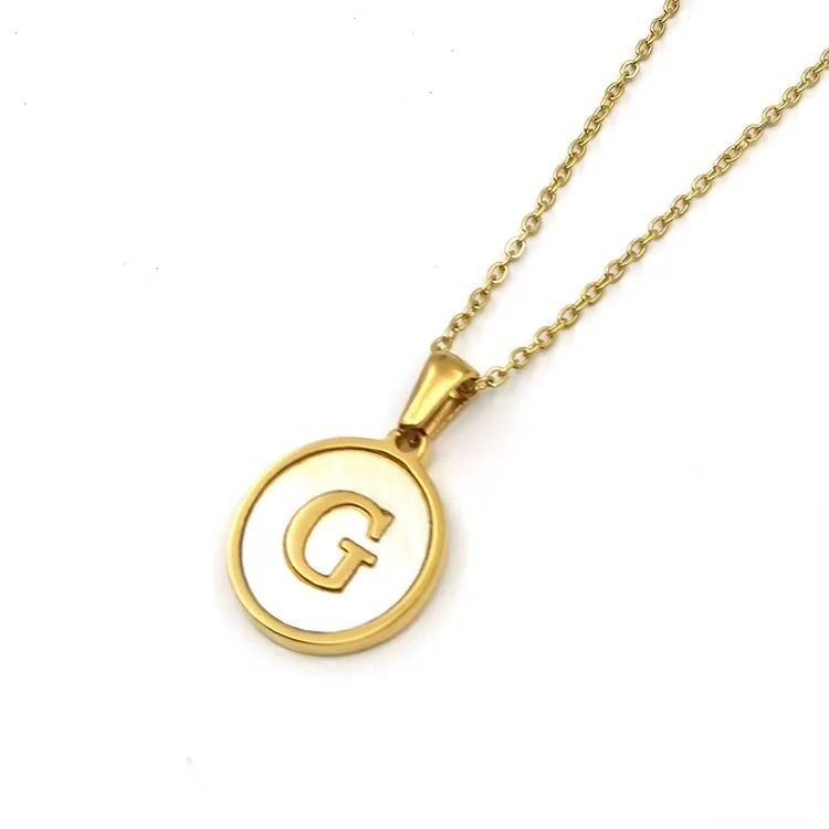 Colar Feminino Duo Iniciais Personalizado em Aço Inoxidável
