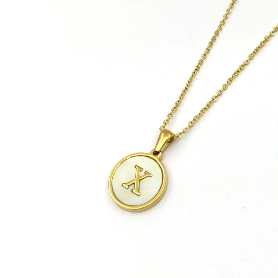 Colar Feminino Duo Iniciais Personalizado em Aço Inoxidável
