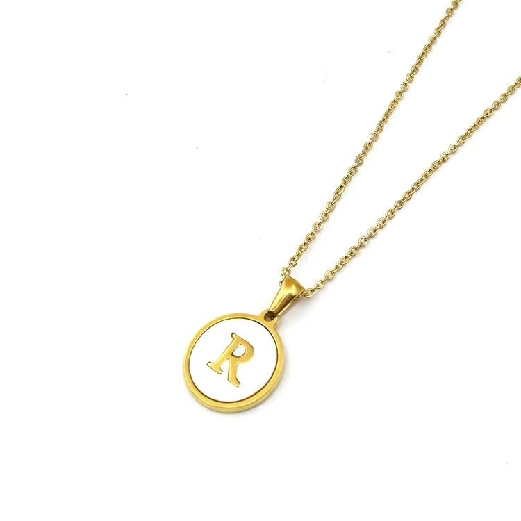 Colar Feminino Duo Iniciais Personalizado em Aço Inoxidável