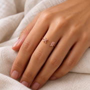 Anel Personalizado com Letras e Zircônia Banhado a Ouro 18k